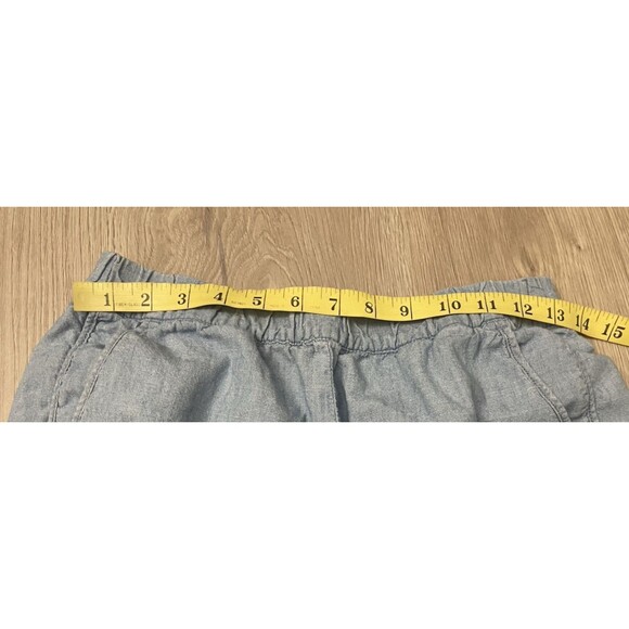 Madewell Shorts Blue Women's Chambray Pull-On Travel Beach Coastal cotton XS - Picture 5 of 7